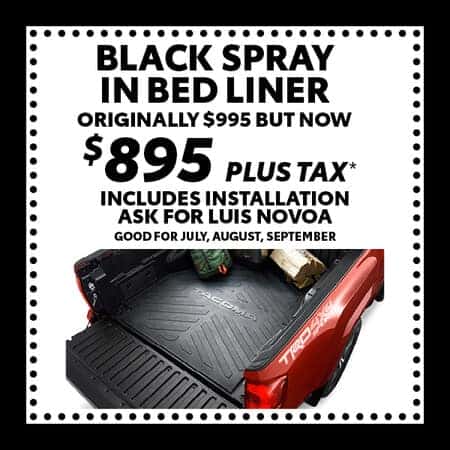 Black Spray in Bed Liner