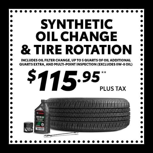 Synthetic Oil Change & Tire Rotation