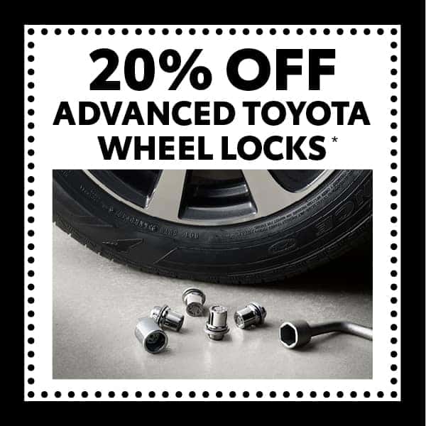 20% off advanced Toyota Wheel Locks