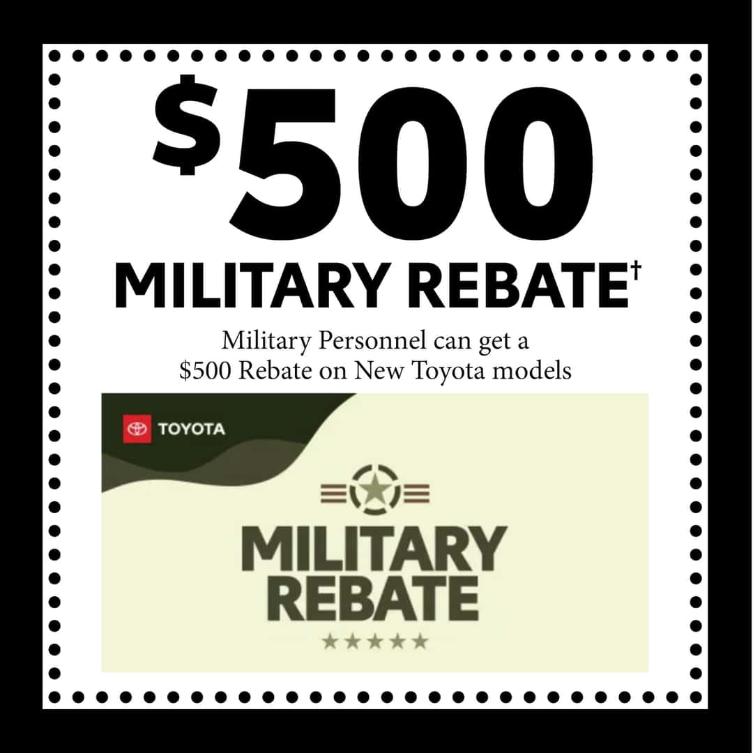 $500 Military Rebate