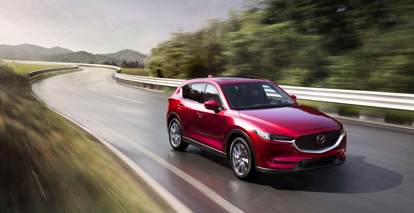 2020 Mazda CX-5 AWD driving in rain