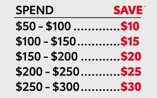 Spend and Save on Service