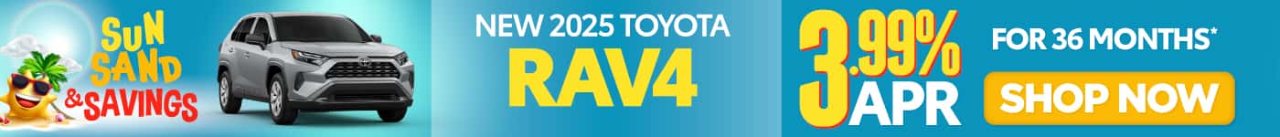 NEW 2025 TOYOTA RAV4 LE LEASE FOR $349/MO FOR 36 MONTHS*
