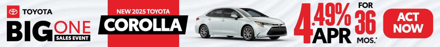 NEW 2025 TOYOTA COROLLA 