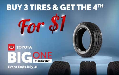 BUY 3 TIRES & GET THE 4TH FOR $1*