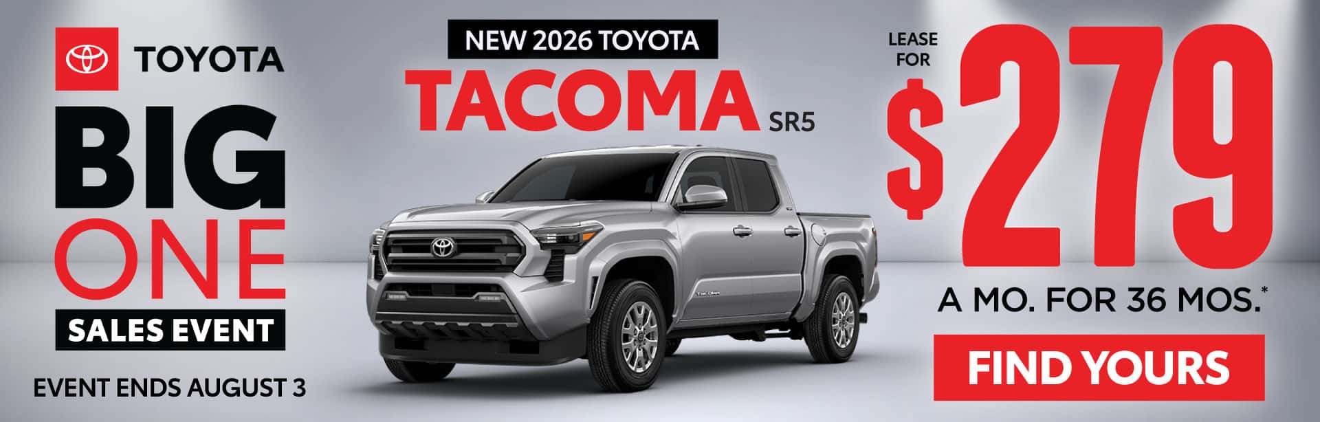 New 2026 Toyota Tacoma SR5 Lease for $279/Mo for 36 Months (6)