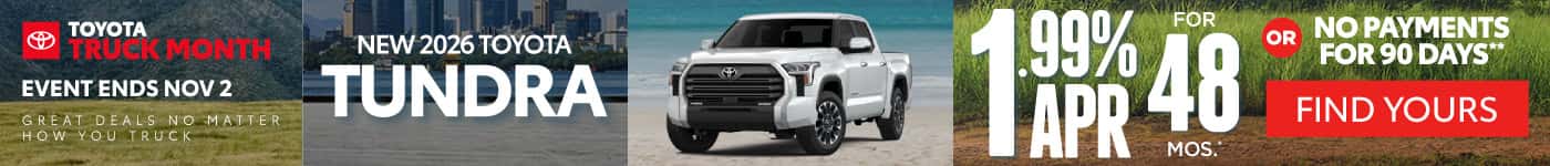 New 2026 Toyota Tundra 