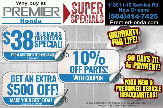 Premier Honda Super Specials