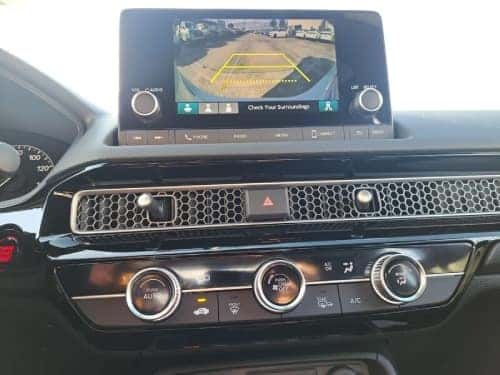 2024 Honda Civic Sedan view of rear camera view shown on touchscreen