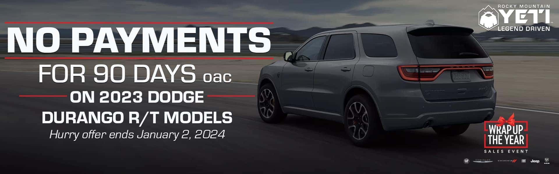 Dodge Durango No payments for 90 days
