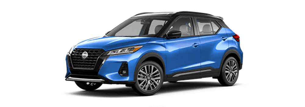 Electric Blue Metallic / Super Black Nissan SUV