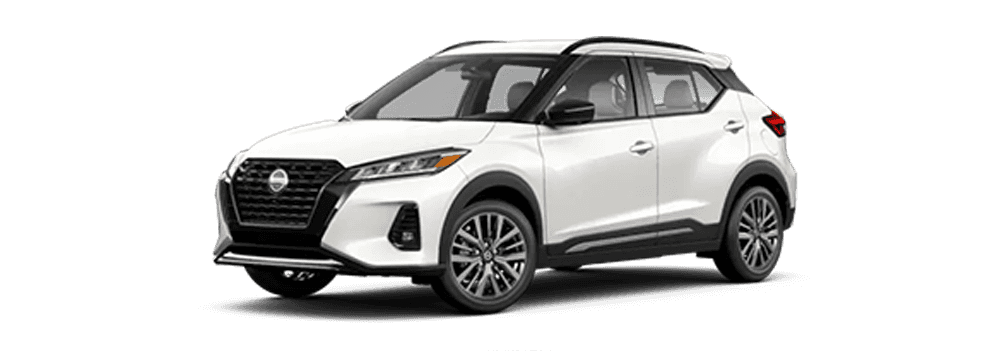 Powder White Nissan SUV