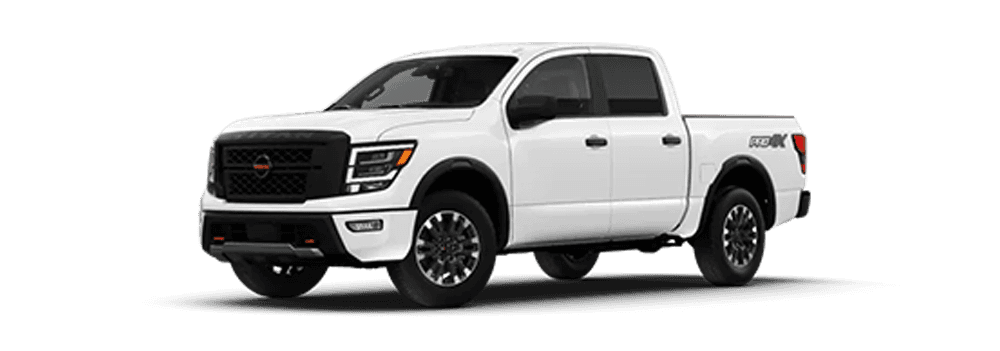 Glacier White Nissan Truck
