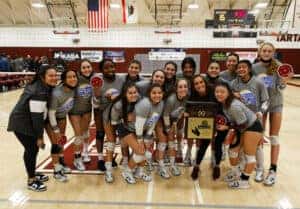 Torrance high school girls volleyball team