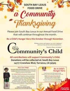 South Bay Lexus Food Drive