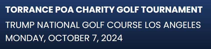 Torrance Police Officers Association Memorial Golf Tournament
