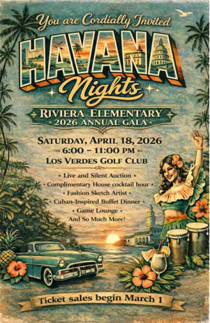 Riviera Elementary School - Annual Riviera Gala Havana Nights