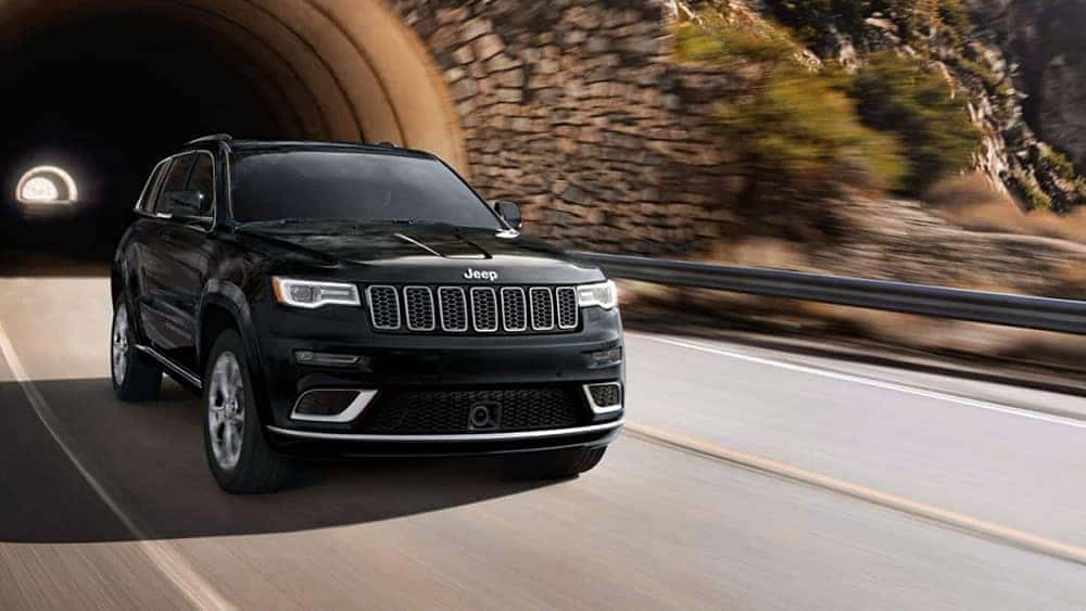 2019 Jeep Grand Cherokee on the road