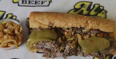 italian beef sandwich from Al's #1 Italian Beef