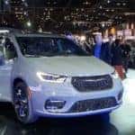 A 2021 Chrysler Pacifica on display at the Chicago Auto Show