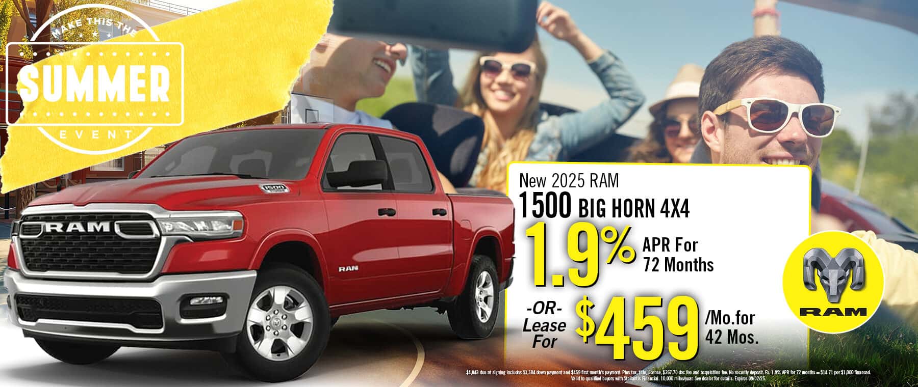 2025 Ram 1500 Lease or Finance Offer | South Oak JDRC