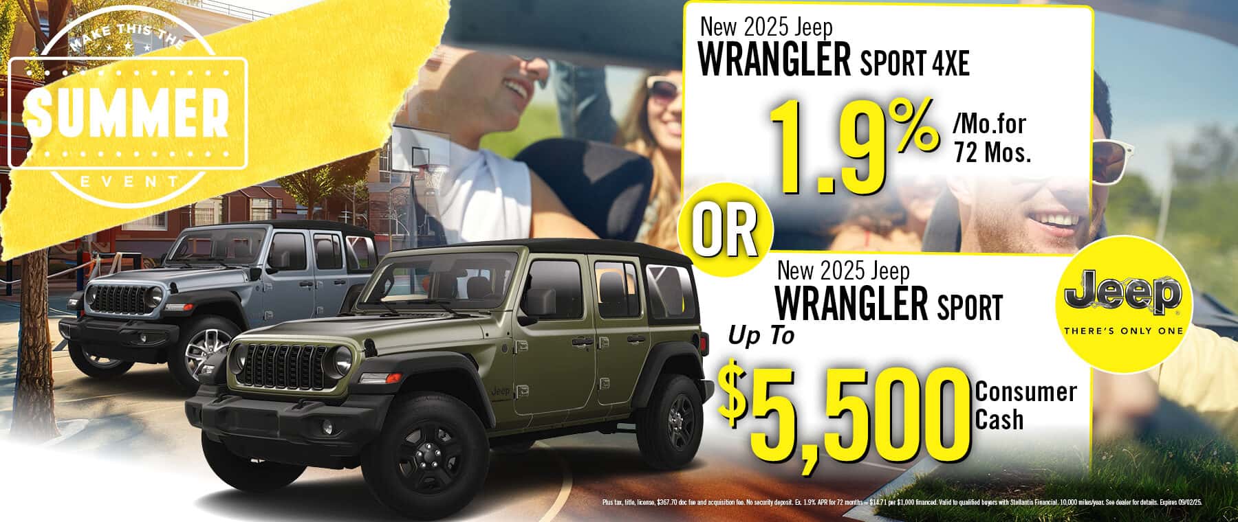 2025 Jeep Wrangler Finance Offer | South Oak JDRC