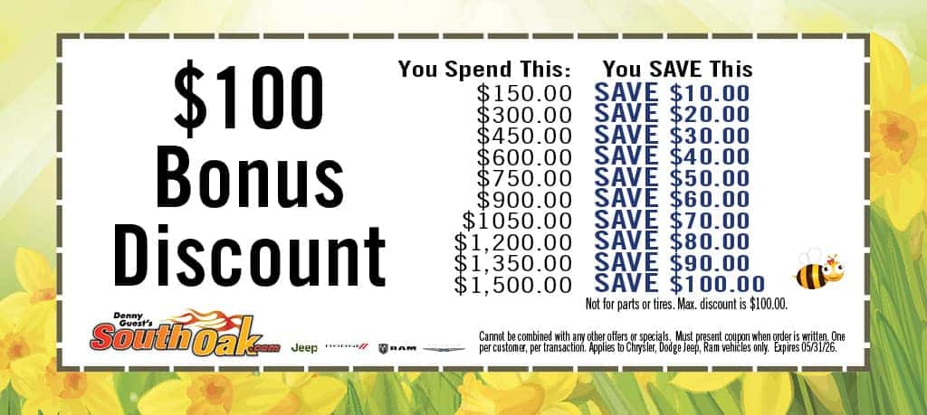 Bonus Discount | South Oak