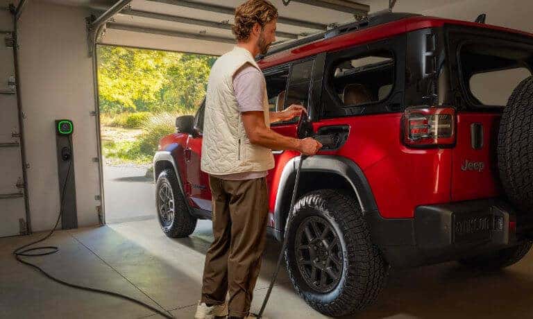 2026 Jeep Recon Exterior Charging In Garage
