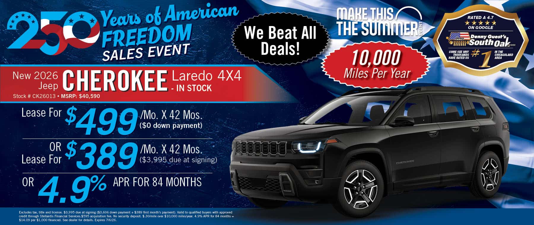 New 2026 Jeep Cherokee | South Oak CDJR
