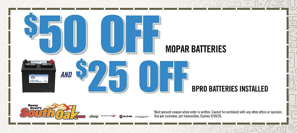 Battery Coupon| South Oak