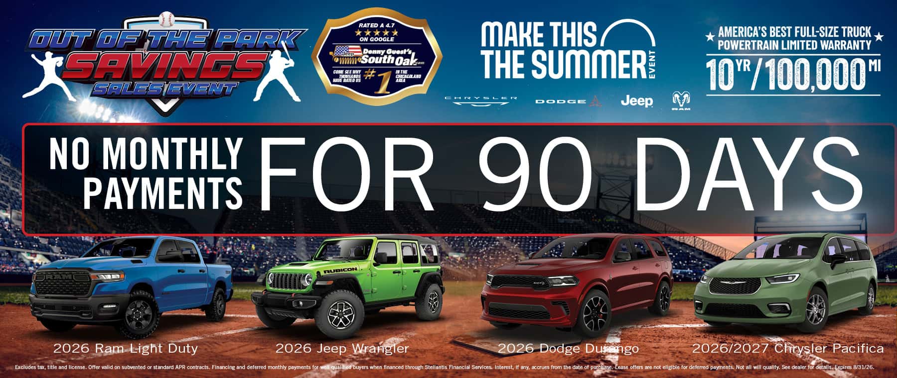No Payments for 90 Days | South Oak
