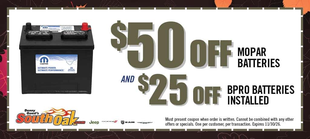 Battery Coupon| South Oak