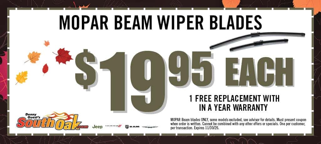 Wiper Blades Check Up | South Oak