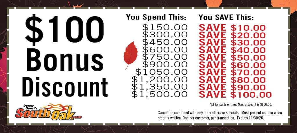 Bonus Discount | South Oak