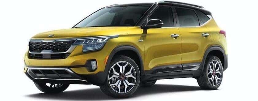 Yellow Kia Seltos Jelly Bean