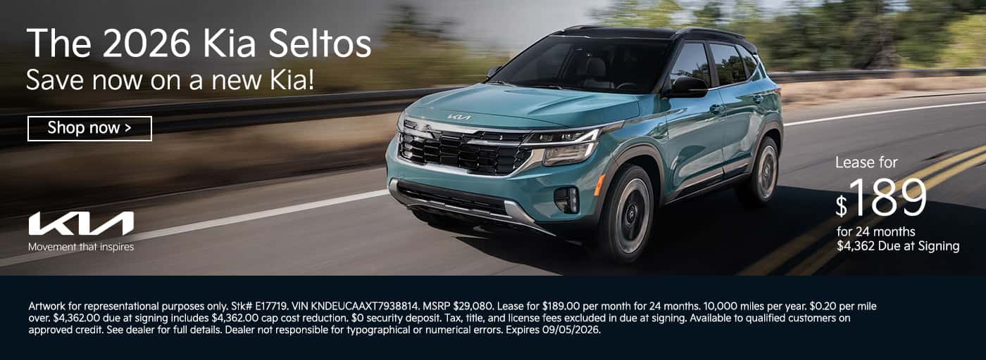 Kia Seltos lease deal