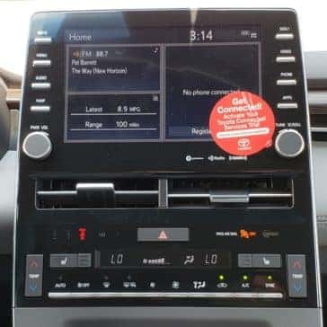 Entune infotainment in the new Orlando Toyota Avalon.