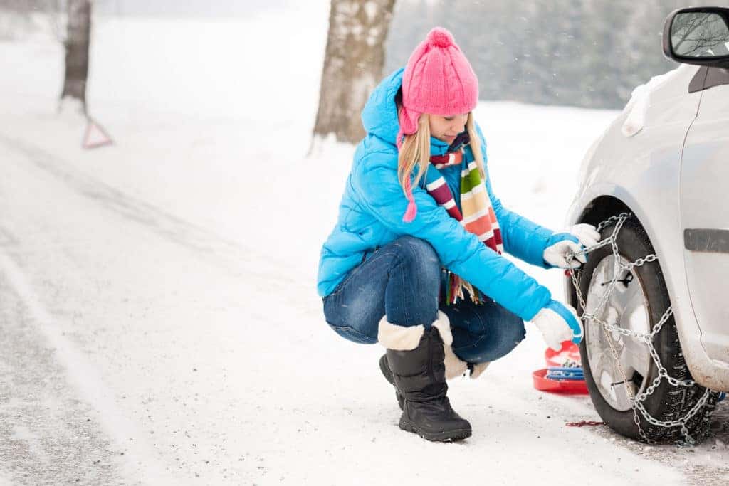 Automatic snow chains: Cars have instant tire grip and traction