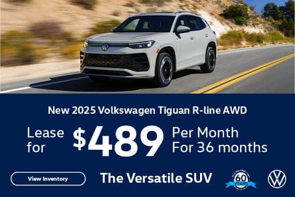 New 2025 VW Tiguan SE RLINE AWD