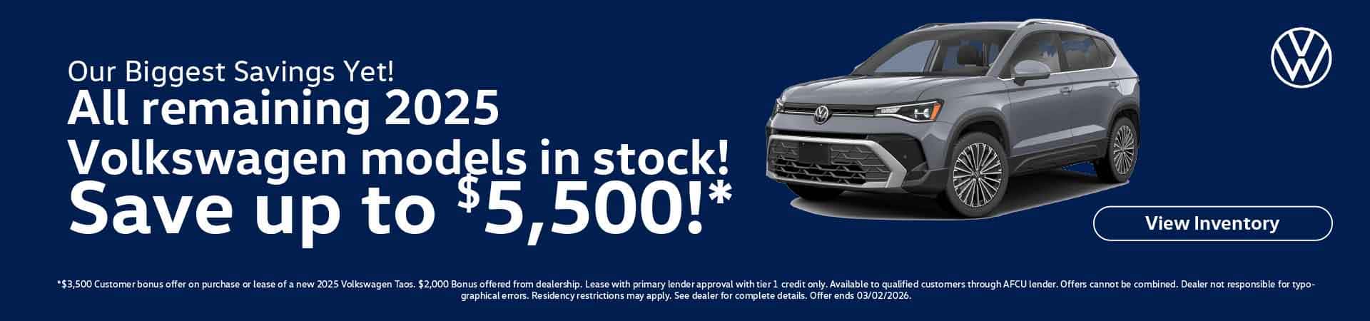 Save on 2025s