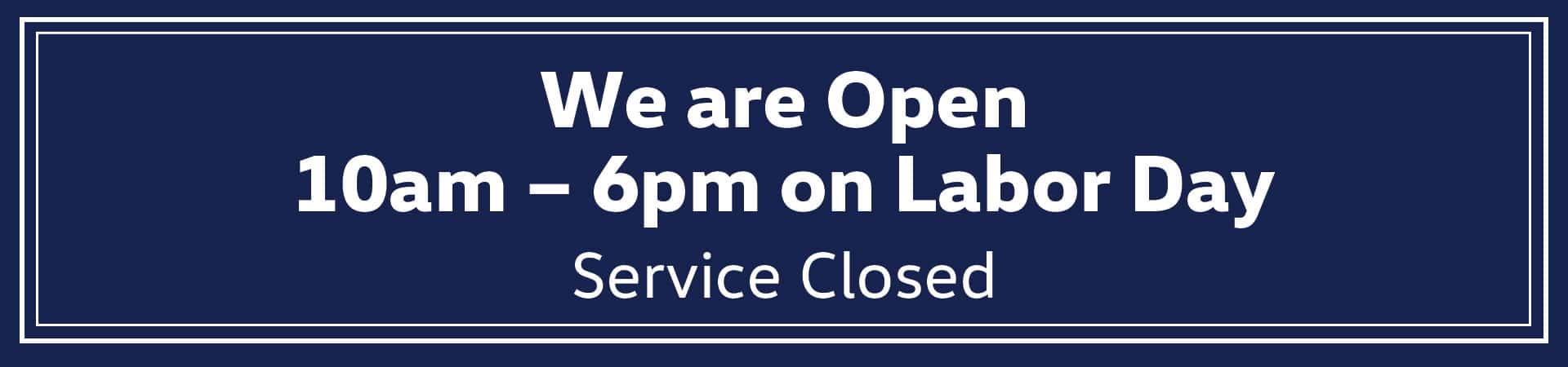 Holiday Hours