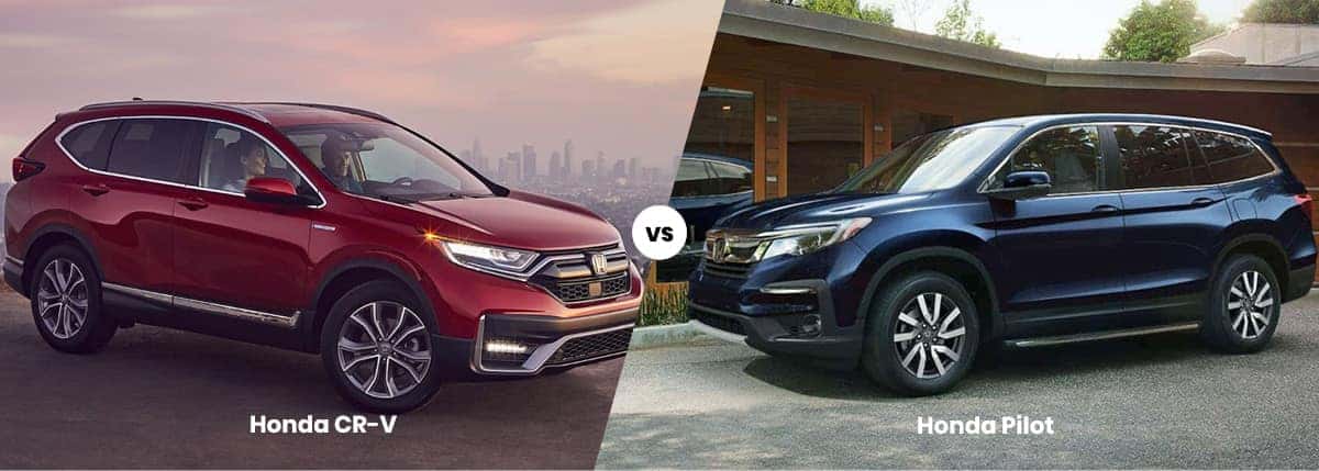 2021 Honda CR-V vs Honda Pilot  Dimensions, MPG, Price, Features