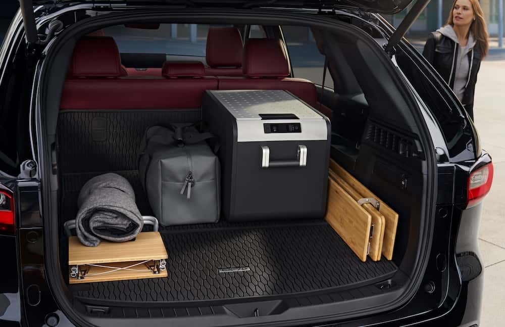 Packing up the trunk of a family car