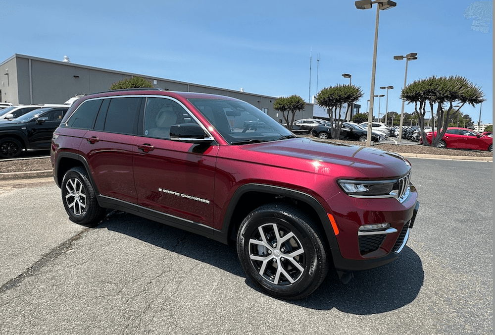 Red 2025 Jeep Grand Cherokee, one of the best family SUVs