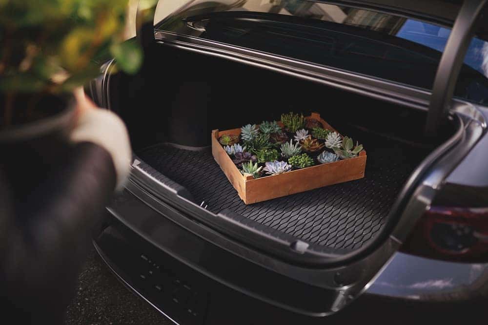 Mazda3 sedan trunk open