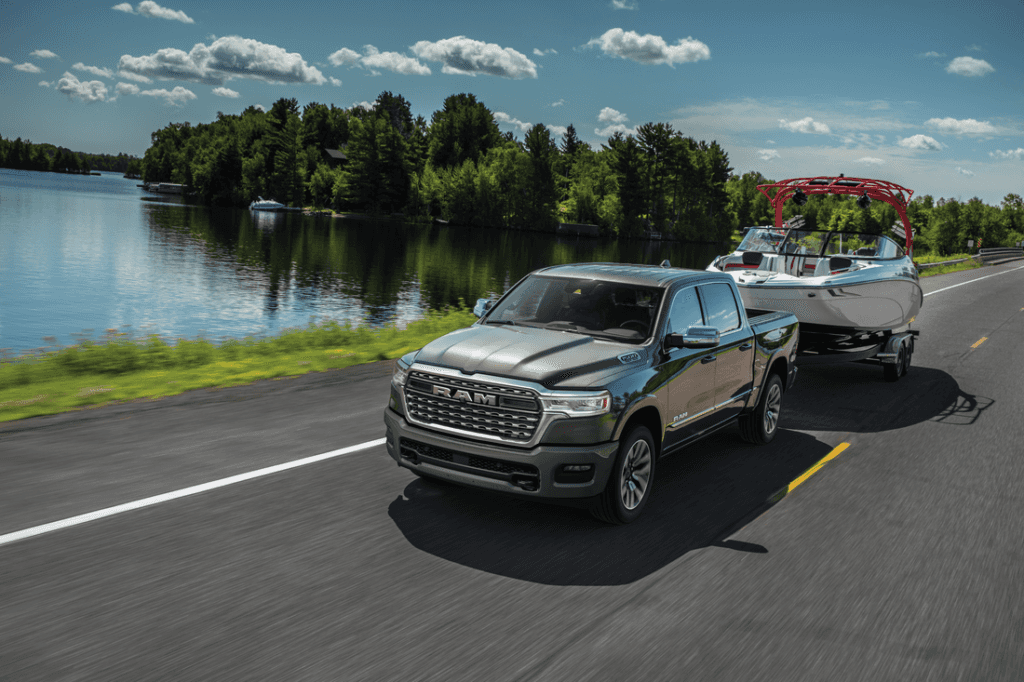 RAM 1500 towing capacity is enough to tow a boat