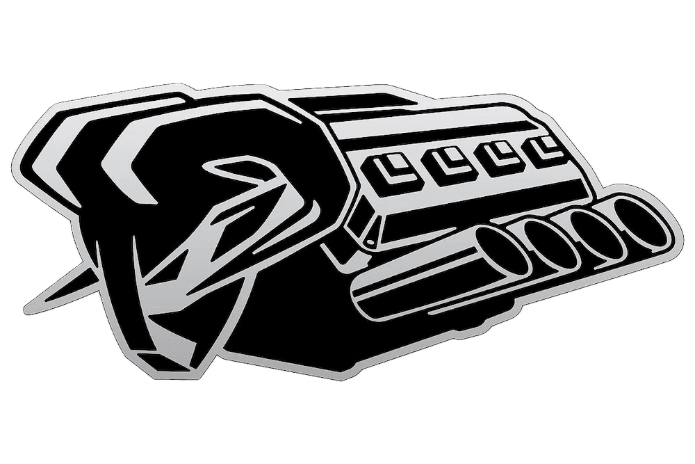 “Symbol of Protest” badge displayed on all 2026 RAM 1500 trucks with the HEMI® V8 engine