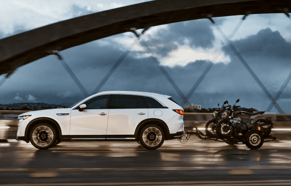 Mazda CX-90 PHEV towing capacity can tow motorcyles
