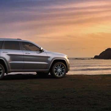 2018 Jeep Grand Cherokee on the beach