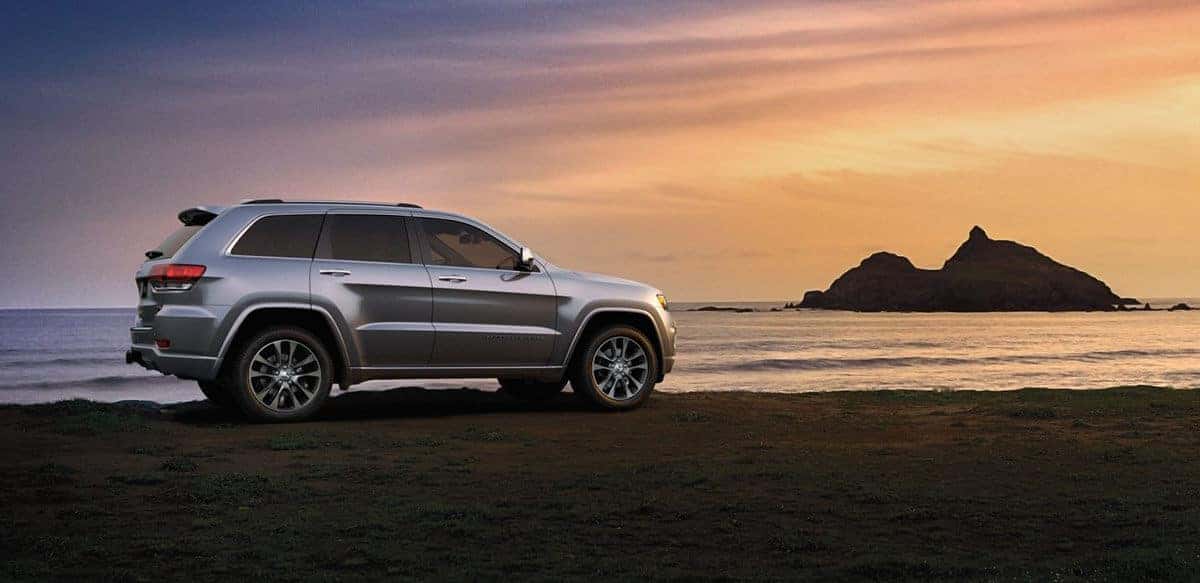 2018 Jeep Grand Cherokee on the beach